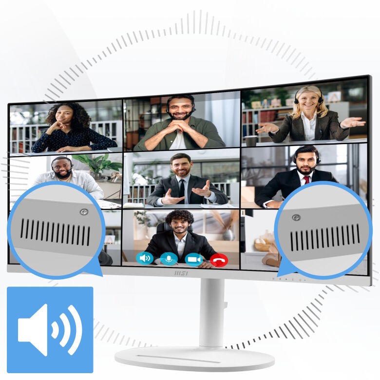 MSI MD342CQPWDE Office Monitor - Curved Panel, 120Hz_6