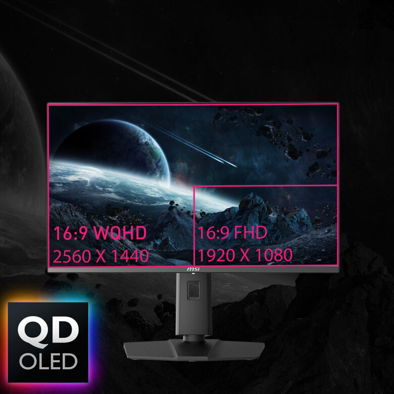 MSI MPG 271QRXDE QD-OLED Gaming Monitor - 360 Hz, 0,03ms GTG_1