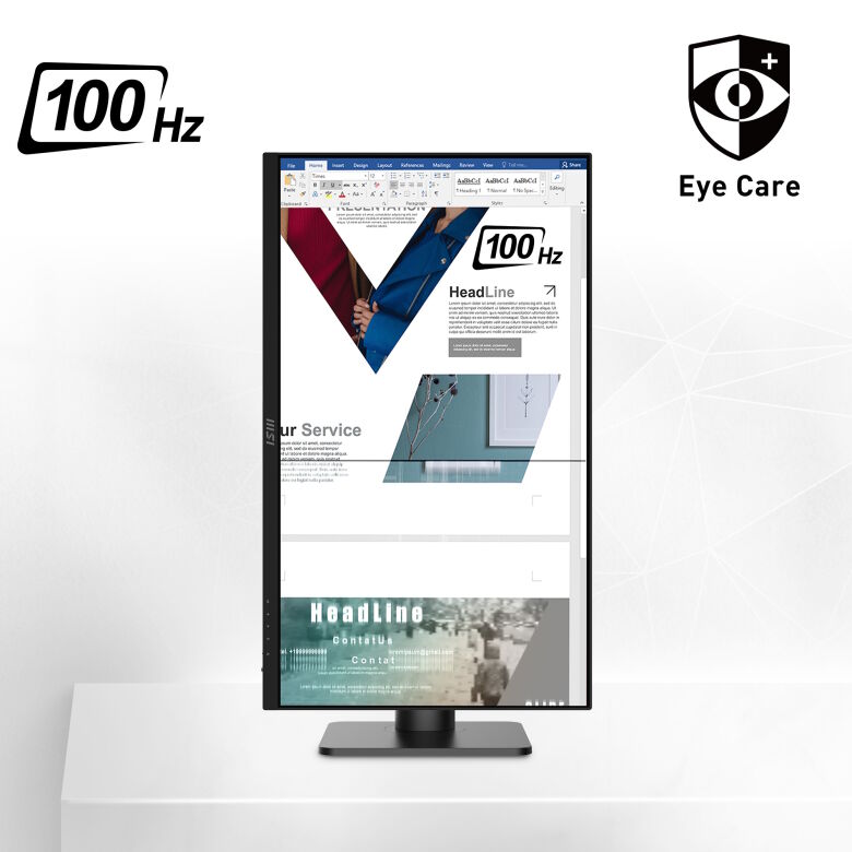 MSI PRO MP273APDE Office Monitor - IPS, 100Hz, DP, HDMI_7