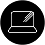 Icon entspiegeltes Display
