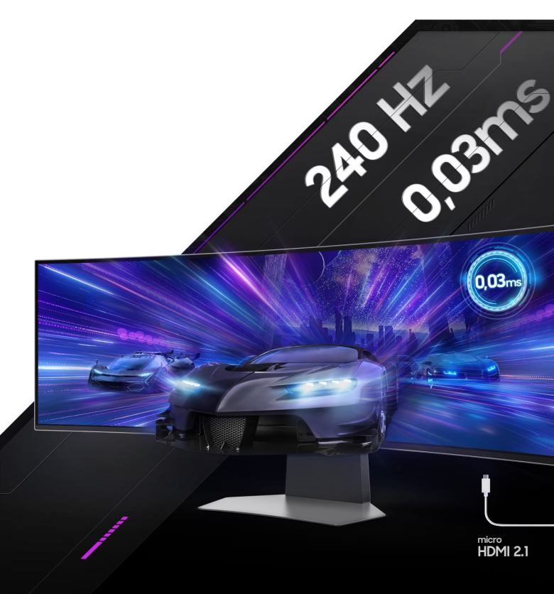 Samsung Odyssey OLED G9 S49CG954SU Gaming Monitor - DQHD, 240Hz_8