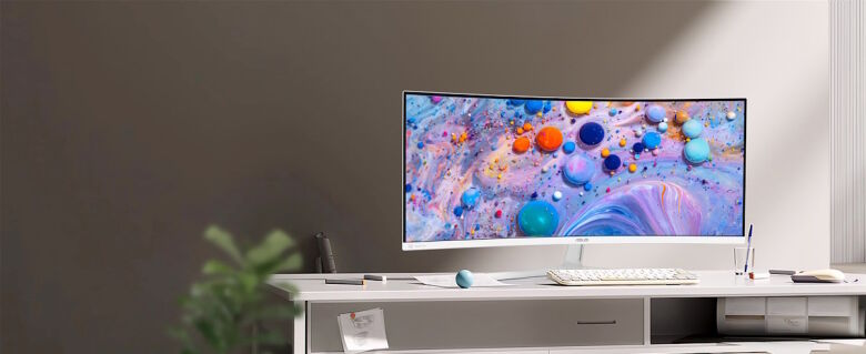 ASUS EyeCare VU34WCIP-W 34 Zoll Office Monitor - VA, WQHD, 100Hz_2