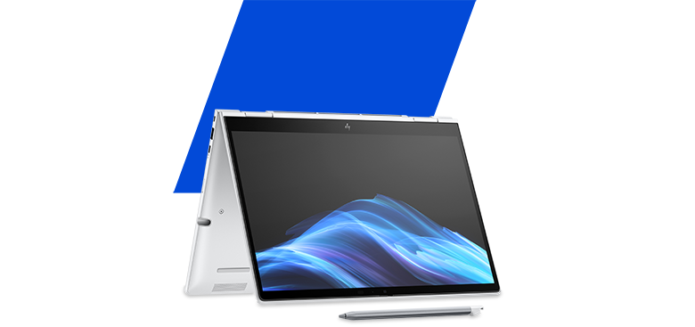 HP EliteBook 8 Flip G1i 13 – Produktansicht (Glacier Silver)