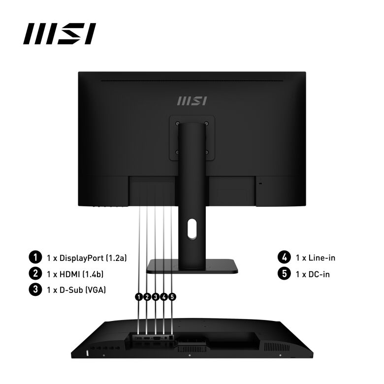 MSI PRO MP273APDE Office Monitor - IPS, 100Hz, DP, HDMI_3