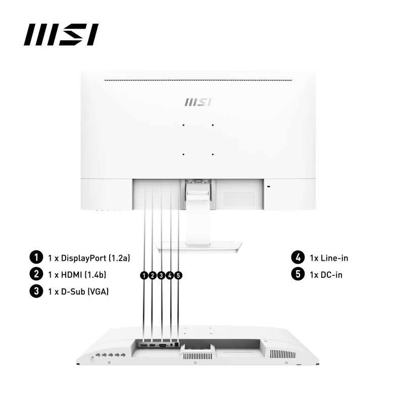 MSI MP273AWDE Business Monitor - FHD IPS Panel, 100Hz, White_4
