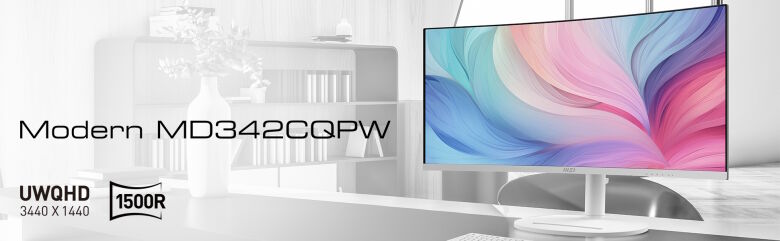 MSI MD342CQPWDE Office Monitor - Curved Panel, 120Hz_1