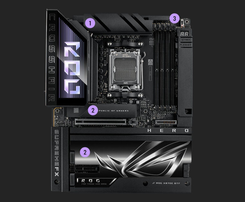 ASUS ROG CROSSHAIR X870E HERO Mainboard Sockel AM5_13