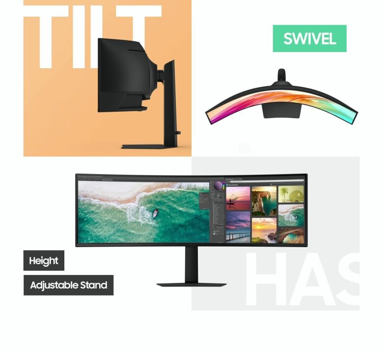 Samsung S49F950UAU 49 Zoll Curved Office Monitor - VA, DQHD, 120Hz_6