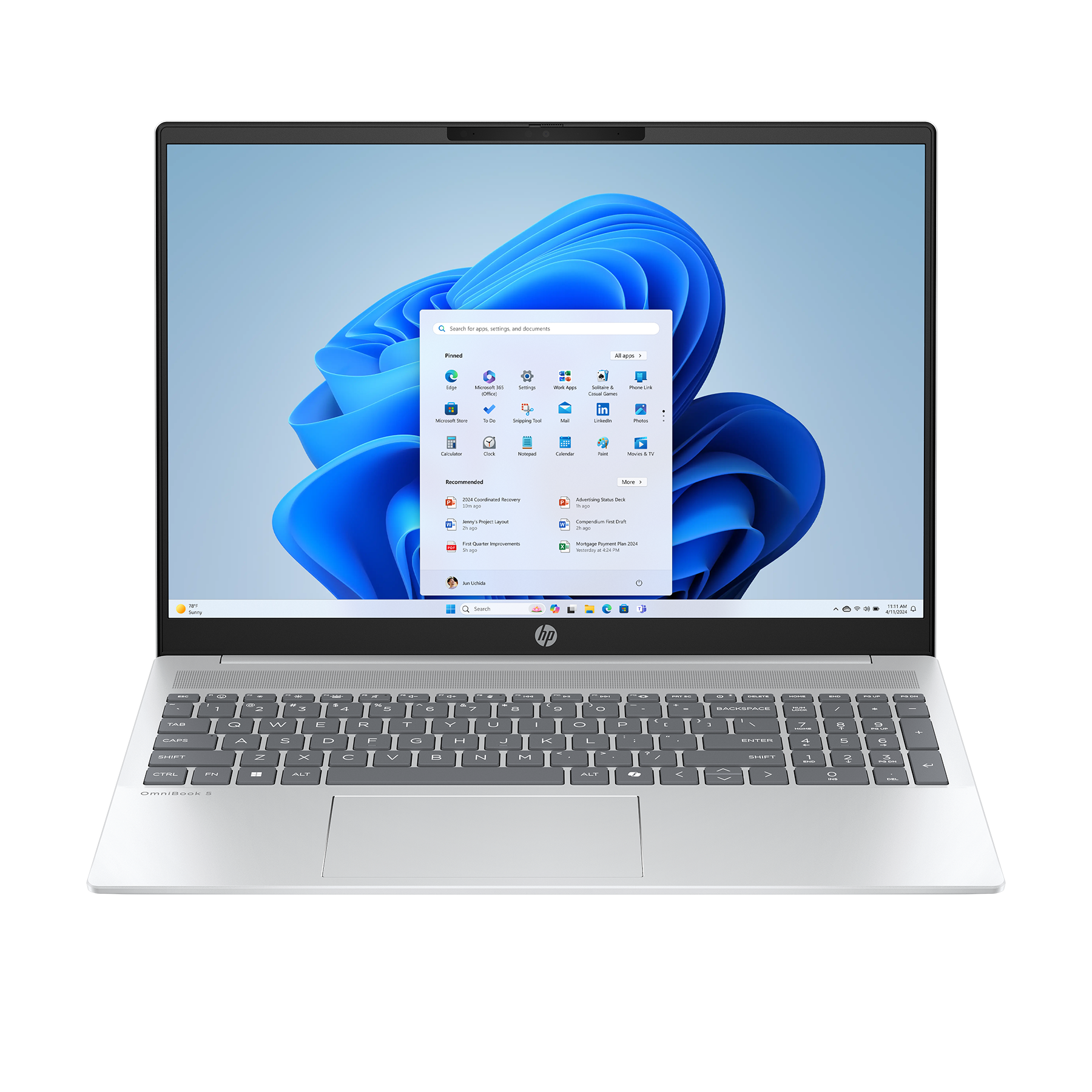 Bild von HP OmniBook 5 16-af1173ng 16" WUXGA IPS, Intel Core Ultra 7 255U, 16GB RAM, 512GB SSD, Windows 11