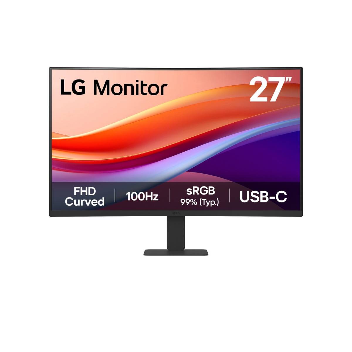 Bild von LG 27U421A-B Office Monitor - FHD VA Curved Display, 100HZ USB-C 15 Watt PD
