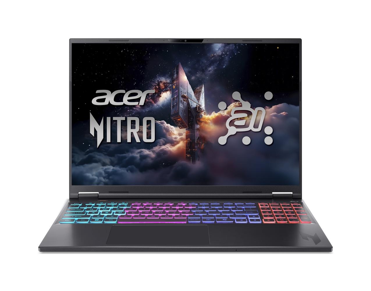 Bild von Acer Nitro 16S AI (AN16S-61-R6HK) Gaming/ Copilot+ PC 16,0" WQXGA, 180Hz, Ryzen AI R9-365 (50 TOPS), 32GB RAM, 2x 1TB SSD, GeForce RTX5070, Windows 11
