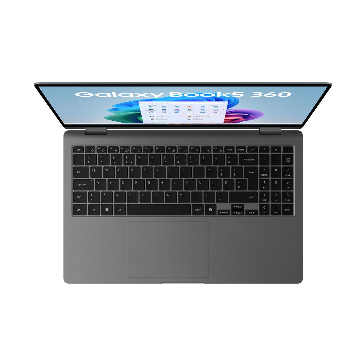 Bild von SAMSUNG Galaxy Book5 360 15,6 Zoll Intel Core Ultra 7 256V 16GB 512GB W11 Moonstone Gray