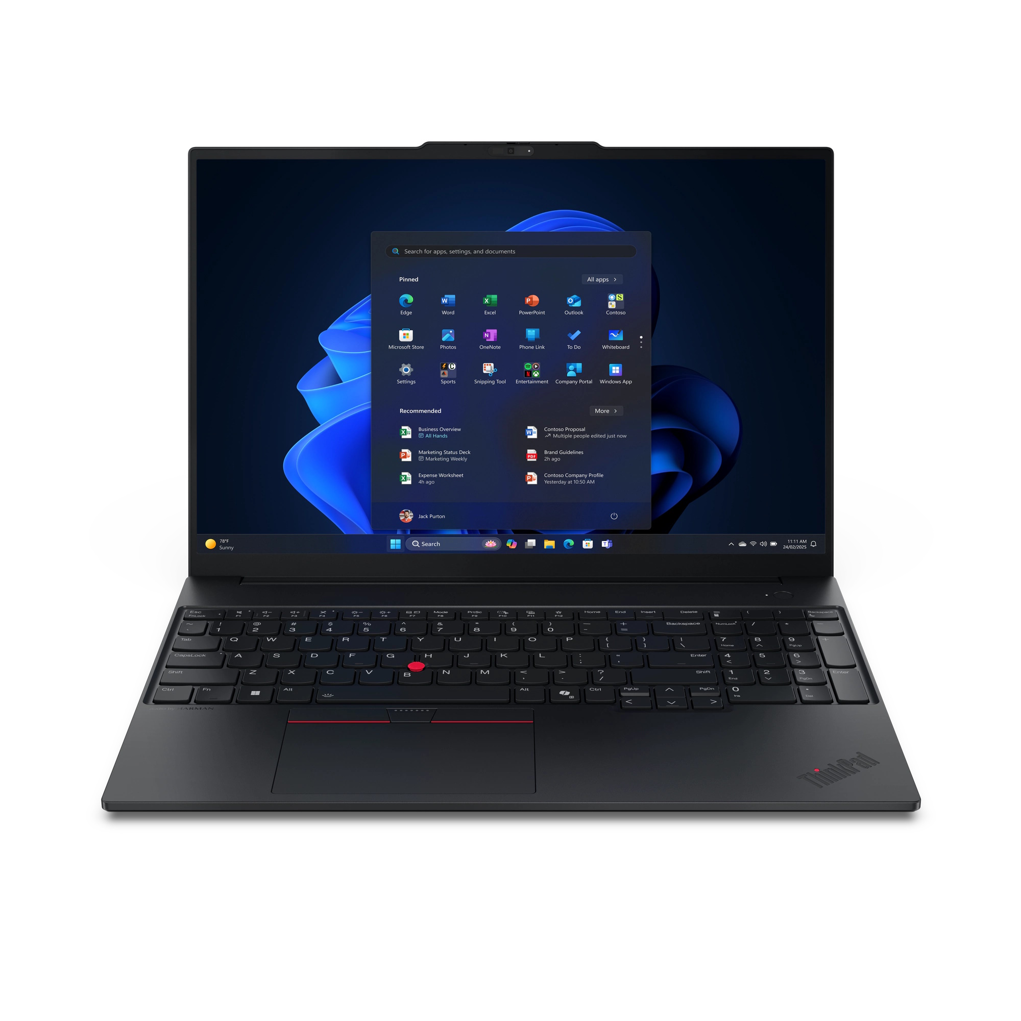 Bild von Lenovo ThinkPad E16 Gen3 - 21SR0041GE 16" WUXGA, Intel Core Ultra 7 - 255H, 32GB RAM, 1TB SSD, Windows 11 Pro