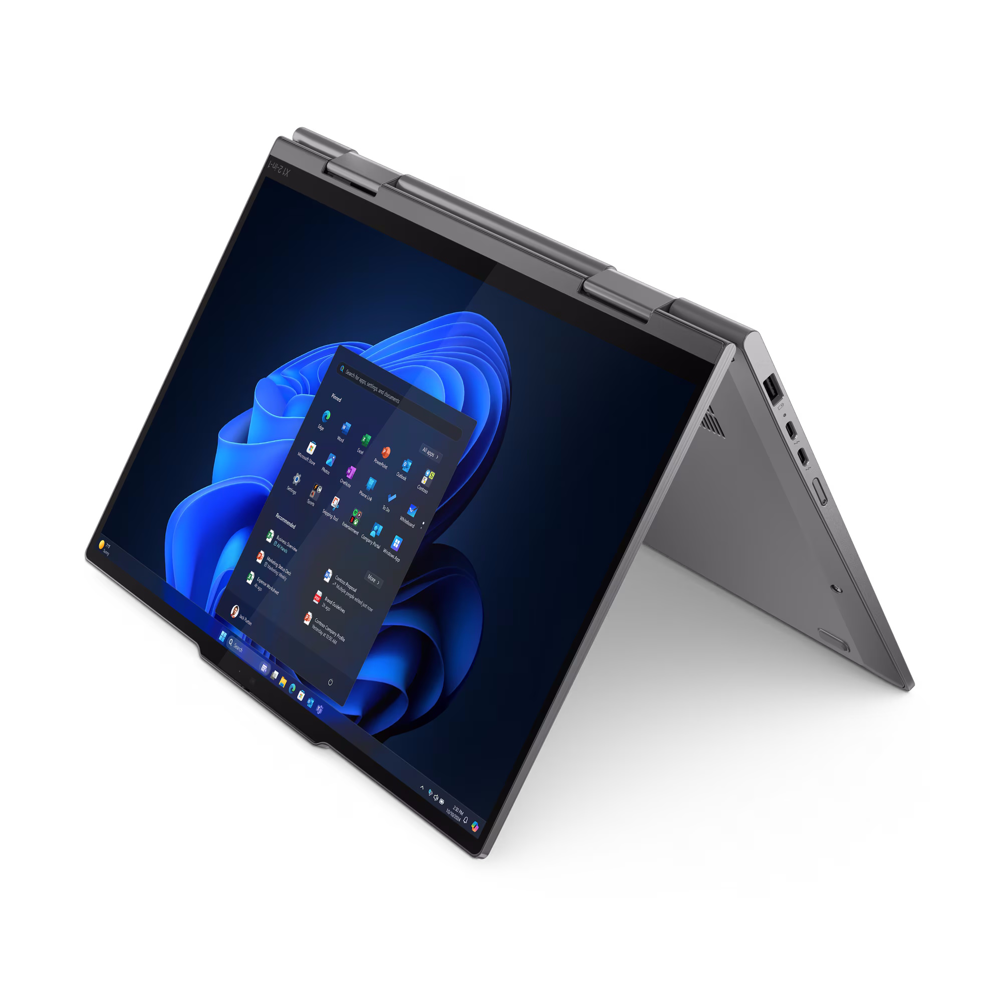 Bild von Lenovo ThinkPad X1 2-in-1 Gen10 - 21Q00070GE 14" WUXGA IPS Touch, Intel Core Ultra 7 - 255U, 32GB RAM, 1TB SSD, 4G, Windows 11 Pro