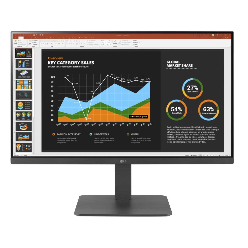 Bild von LG 27BR650B-C Business Monitor - IPS Panel, DVI, HDMI. USB-C Del