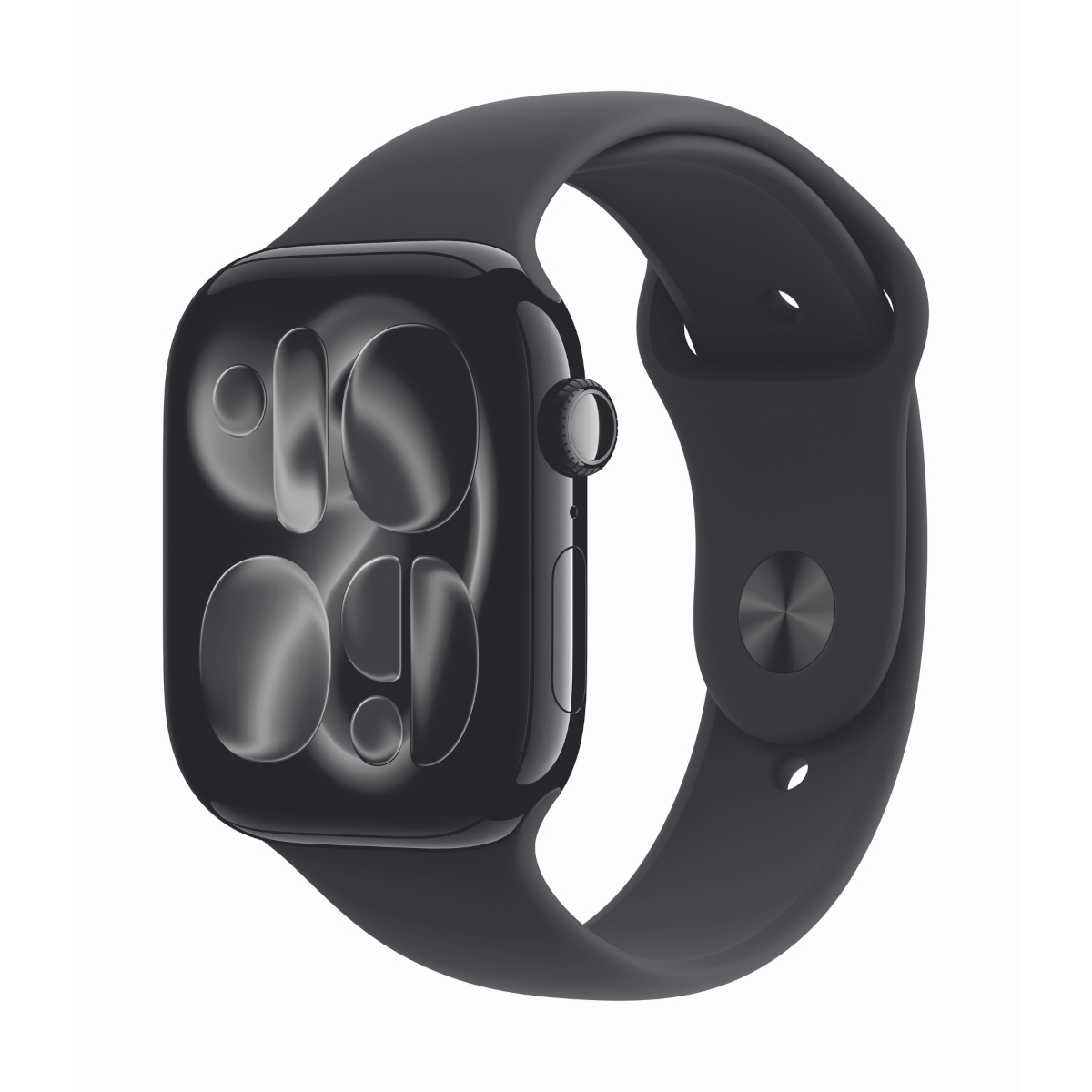 Bild von Apple Watch Series 11  46mm Diamantschwarz Aluminium Gehäuse mit Schwarz Sport Band - M/L