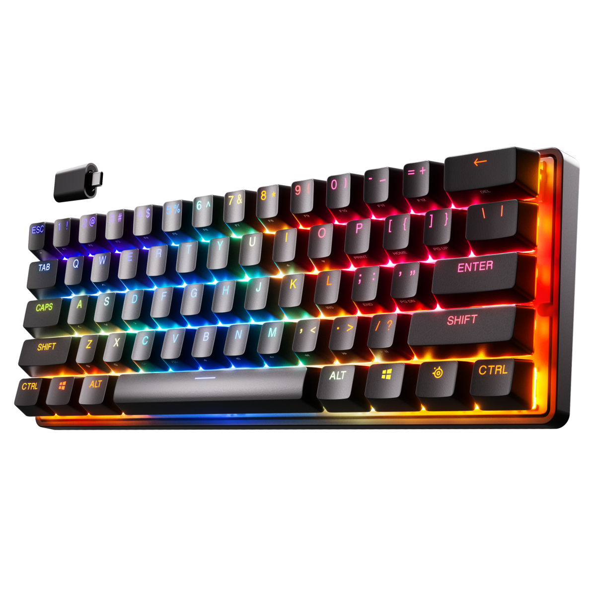 Bild von SteelSeries Apex Pro Mini Wireless Gaming-Tastatur – Die weltweit schnellste Tastatur mit 60% Formfaktor und anpassbaren Ansprechverhalten