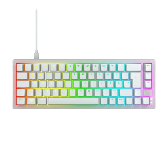 Bild von CHERRY XTRFY K5V2 Mechanische Gaming-Tastatur im 65 %-Format Kabelgebunden, DE-Layout, CHERRY MX2A Red-Switches, LED-Strip-Technologie