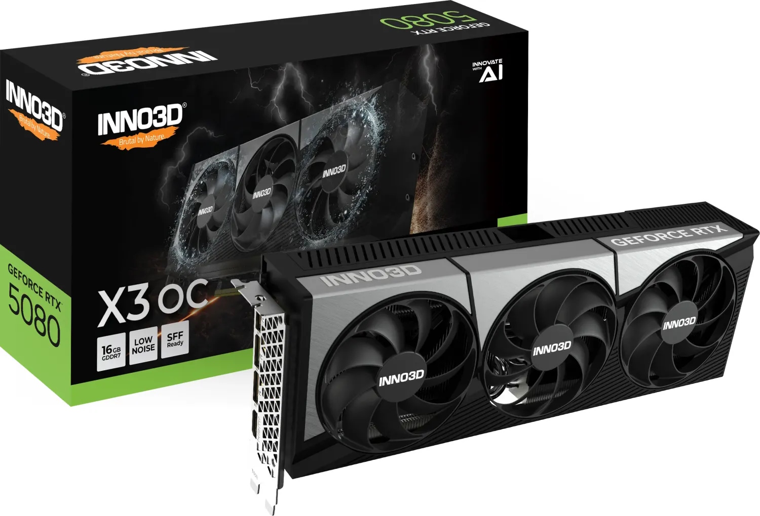 Bild von INNO3D GeForce RTX 5080 X3 OC - 16GB GDDR7, HDMI, 3x DP