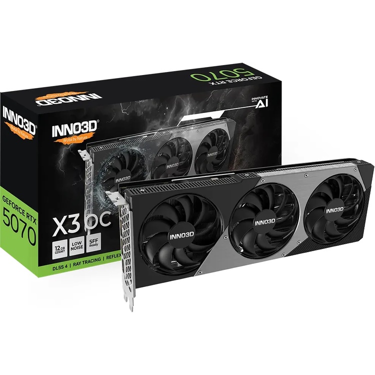 Bild von INNO3D GeForce RTX 5070 X3 OC - 12GB GDDR7, HDMI, 3x DP