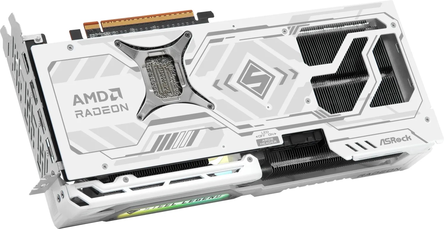 Bild von ASRock Radeon RX 9070 Steel Legend 16GB - 16GB GDDR6, 1x HDMI, 3x DP