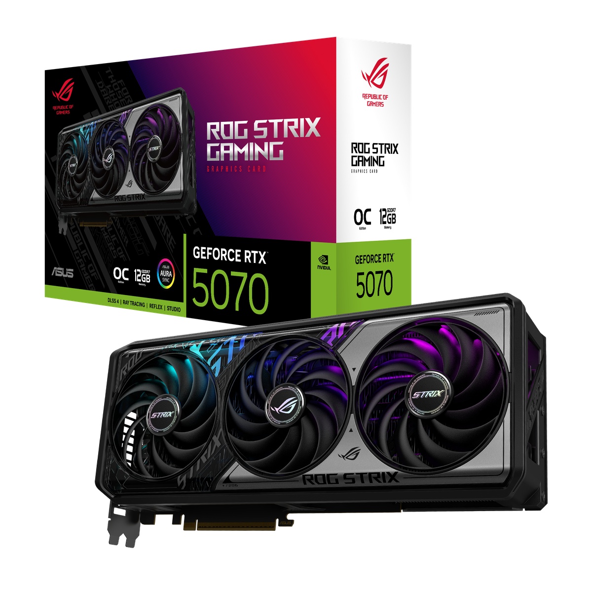 Bild von ASUS ROG STRIX GeForce RTX 5070 OC - 12GB GDDR7, HDMI, 3x DP