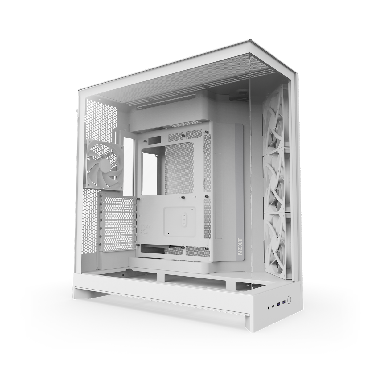 Bild von NZXT H9 FLOW (2025) weiß | PC-Gehäuse