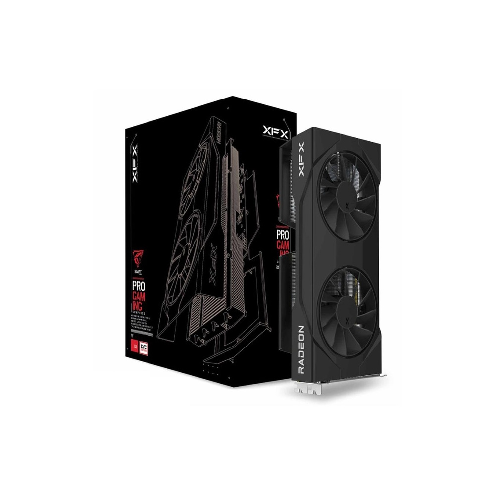 Bild von XFX Radeon RX 9060XT Swift Dual Fan OC Black 16GB - 16GB GDDR6, 2x HDMI, 2x DP