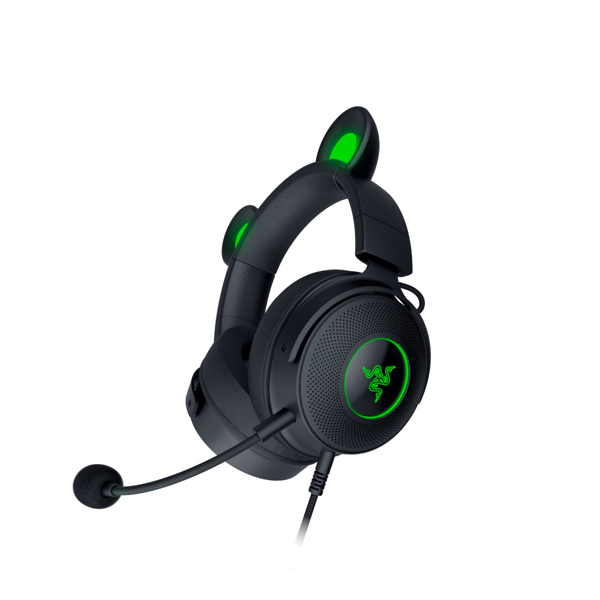 Bild von Razer Kraken Kitty Edition V2 Pro Kabelgebundenes RGB Headset mit austauschbaren Ohren , Schwarz