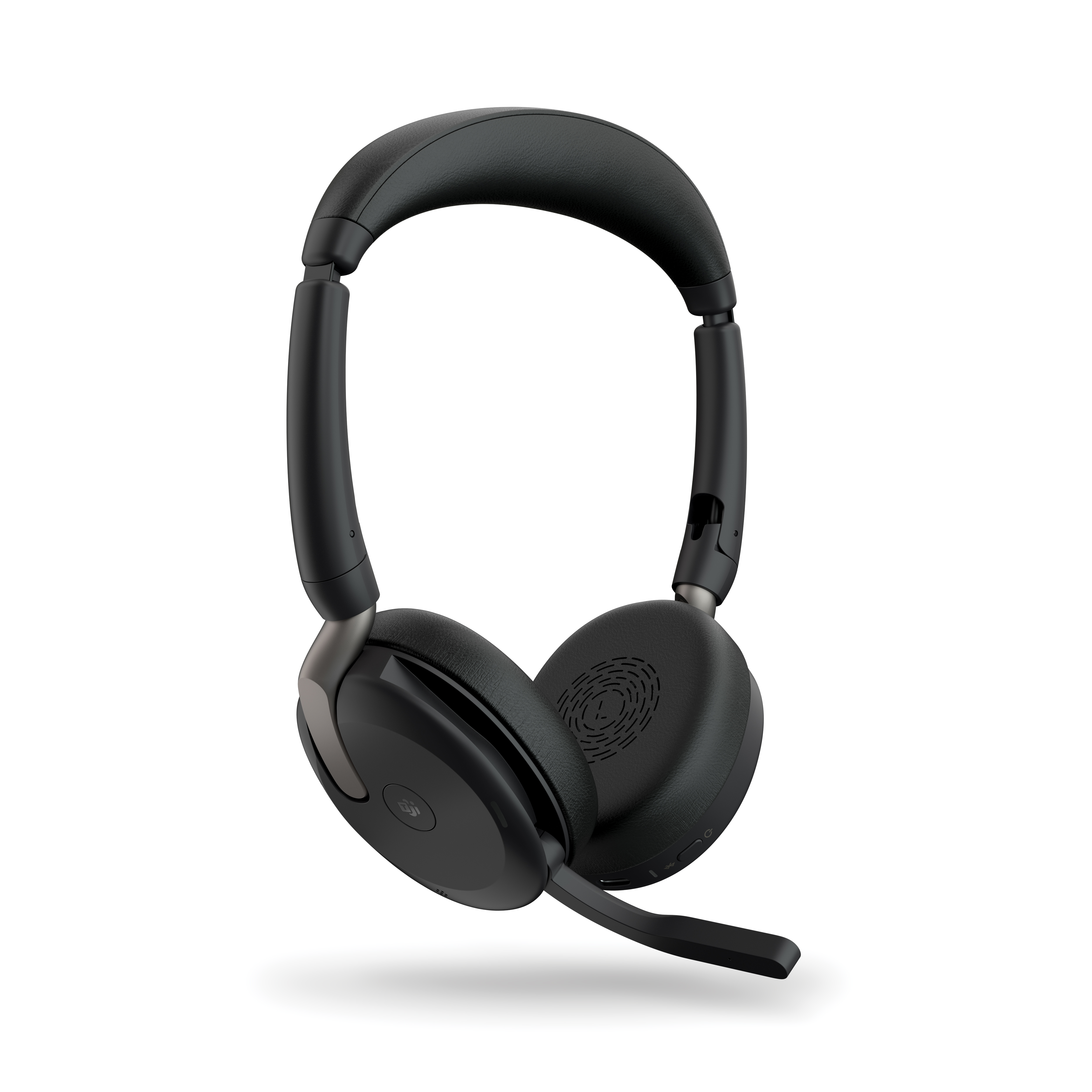 Bild von Jabra Evolve2 65 Flex, Ultrakompaktes Stereo Bluetooth Headset Aktive Geräuschunterdrückung (ANC), MS Teams zertifiziert, incl. Bluetooth-Adapter Link