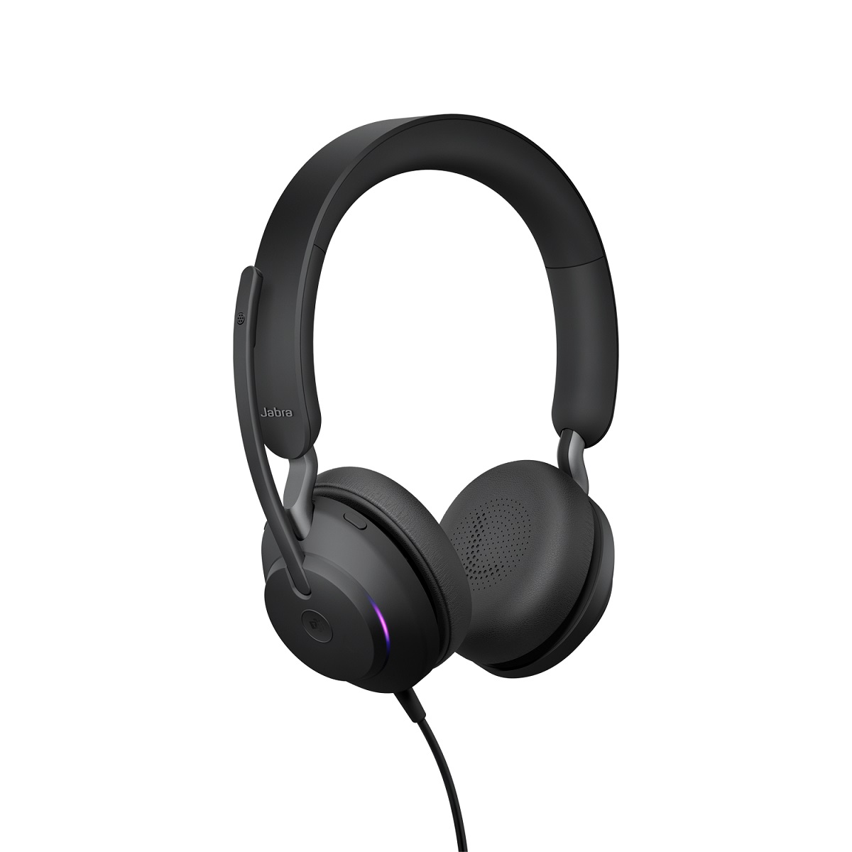 Bild von Jabra Evolve2 40 SE, Beidseitiges Headset, Kabelgebunden USB-A-Anschluss, 3 Mikrofone, Geräuschisolierendes Design, UC-Plattformen kompatibel