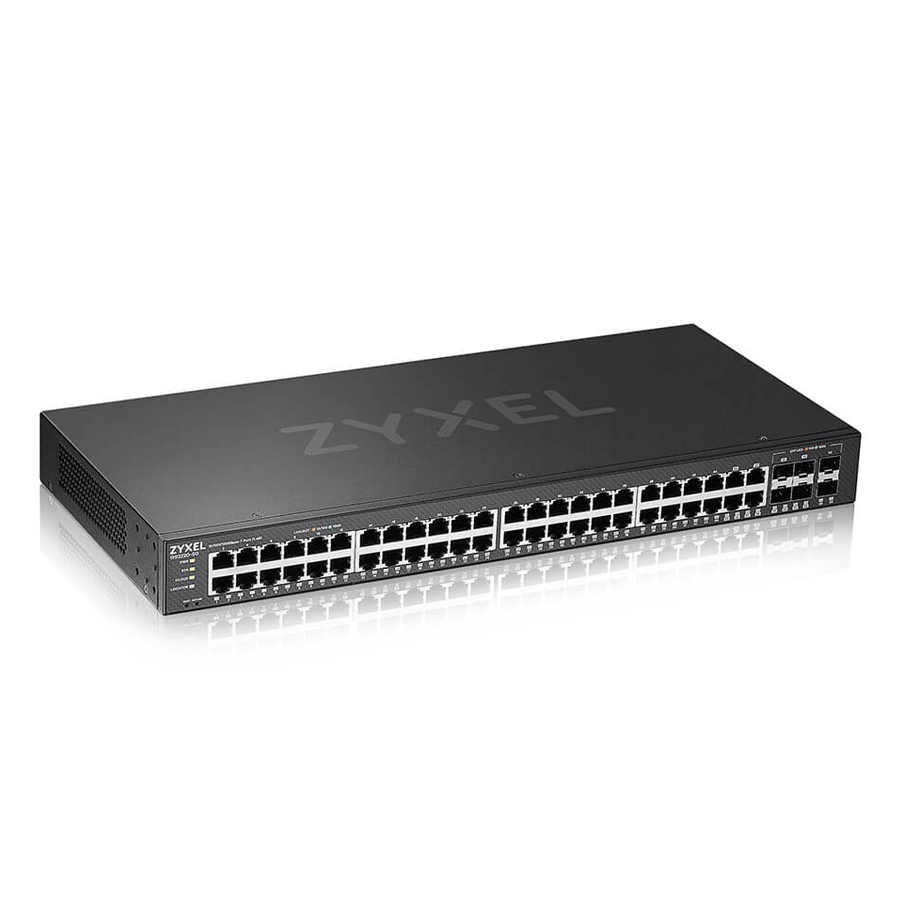 Bild von Zyxel GS2220-50 Managed Switch 44x Gigabit Ethernet, 4x RJ45/SFP Combo, 2x Gigabit SFP