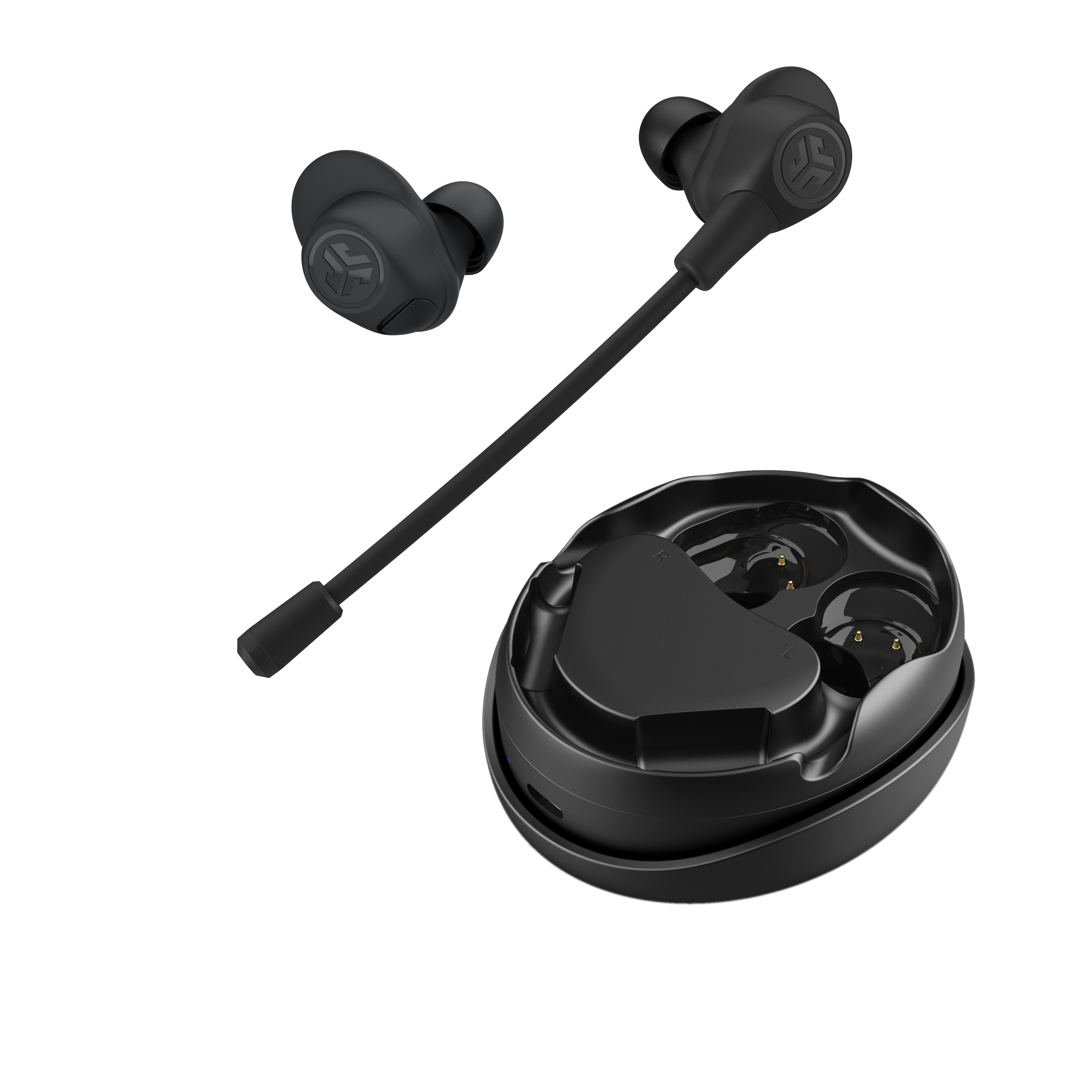 Bild von Jlab Work Buds True Wireless Earbuds Black Bluetooth In-Ear-Kopfhörer, Abnehmbares Mikrofon mit Geräuschunterdrückung