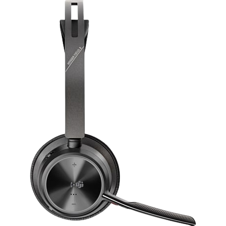 Bild von Poly Voyager Focus 2 Bluetooth-Headset MS Teams zertifiziert, Hybrid Active Noise Cancellation (ANC), 6 Mikrofone, Mikrofon-Geräuschunterdrückung,incl