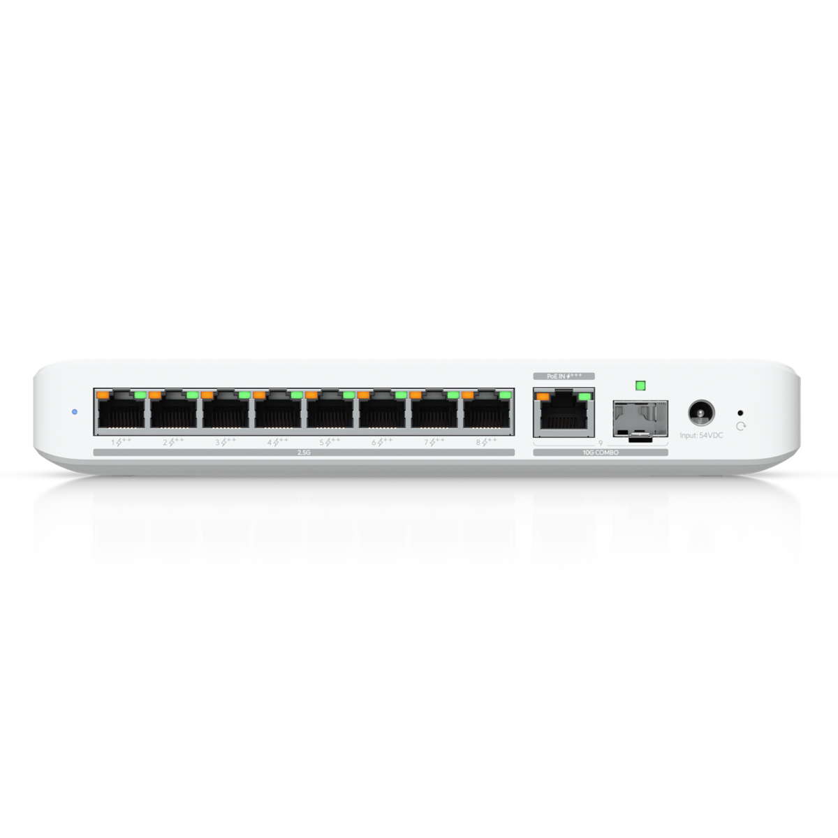 Bild von Ubiquiti Flex 2.5G PoE Managed Switch B-Ware 8x 2.5 Gigabit Ethernet (PoE++), 1x 10G SFP+/RJ45 (PoE+++) Kombi Port