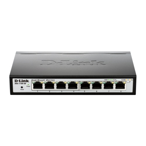 Bild von D-Link DGS-1100-08PV2 Smart Managed Switch [8x Gigabit Ethernet PoE]