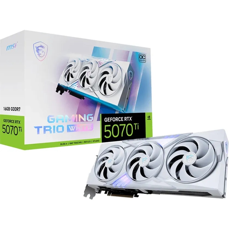 Bild von MSI GeForce RTX 5070 Ti 16G GAMING TRIO OC White B-Ware - 16GB GDDR7, HDMI, 3x DP