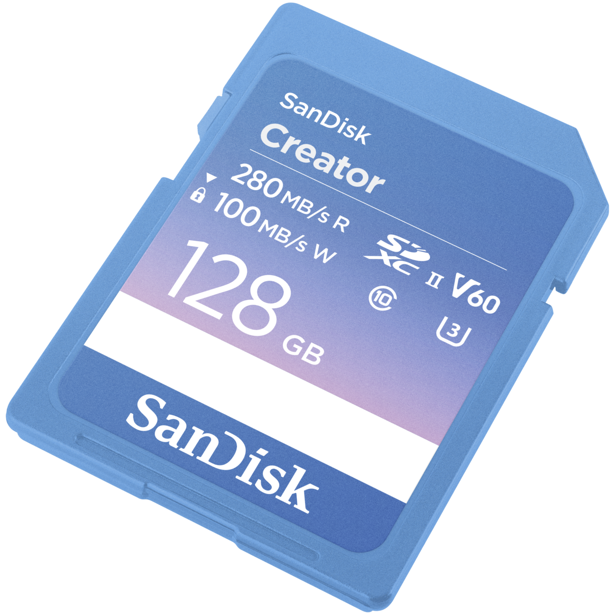 Bild von SanDisk Creator SD-Speicherkarte UHS-II 128GB Übertragungsgeschwindigkeiten von bis zu 280 MB/s