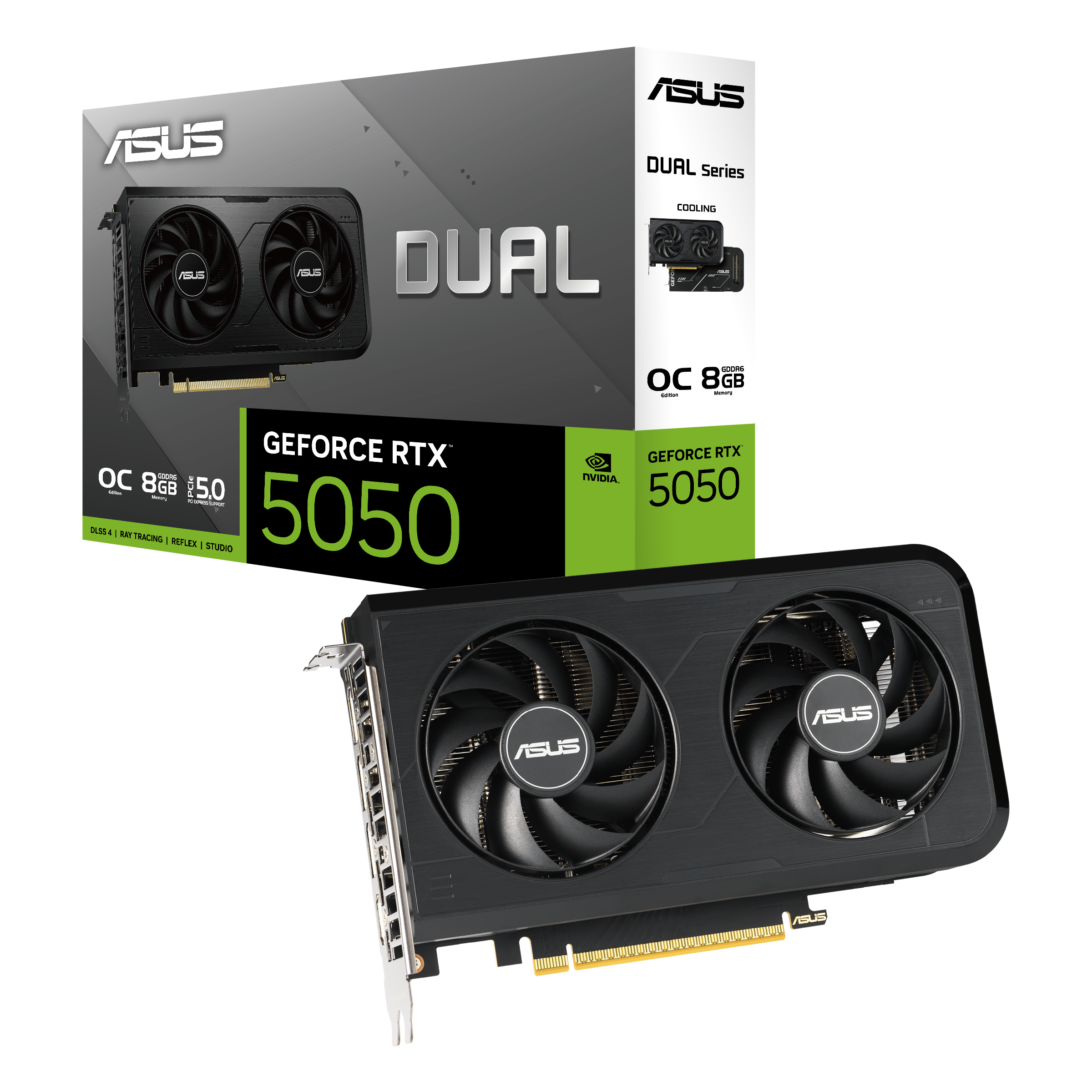 Bild von ASUS Dual GeForce RTX 5050 8G OC Grafikkarte B-Ware - 8GB DDR6, HDMI, 3x DisplayPort