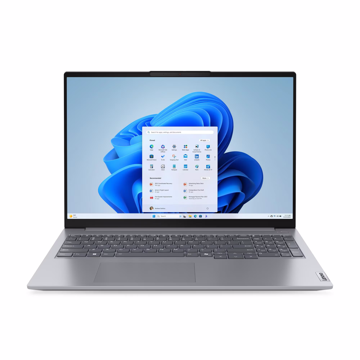 Bild von Lenovo ThinkBook 16 Gen7 - 21MW007VGE 16" WUXGA, AMD Ryzen 7 - 7735HS, 32GB RAM, 1TB SSD, Windows 11 Pro