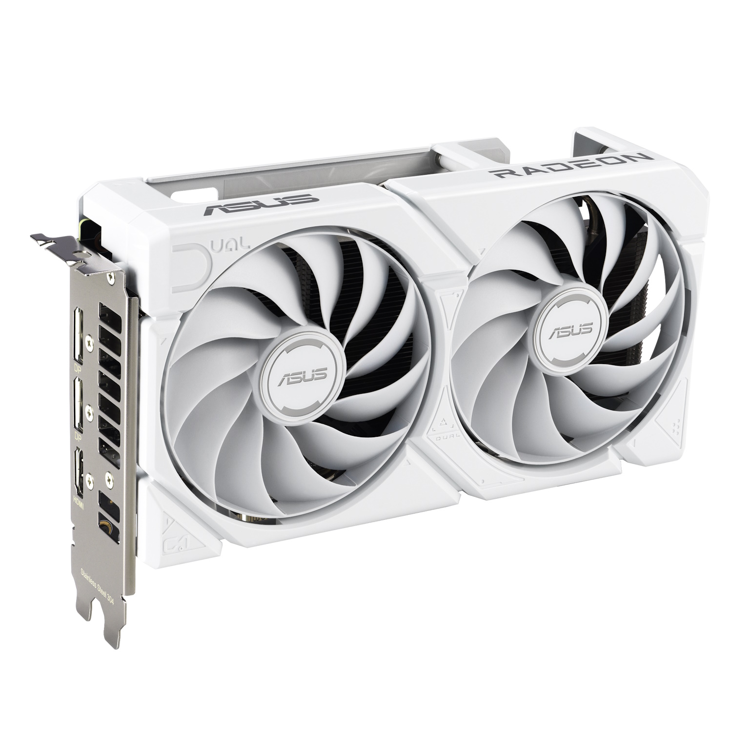 Bild von ASUS Dual Radeon RX 9060 XT 16GB White Grafikkarte - 16GB GDDR6, HDMI, 2x DP