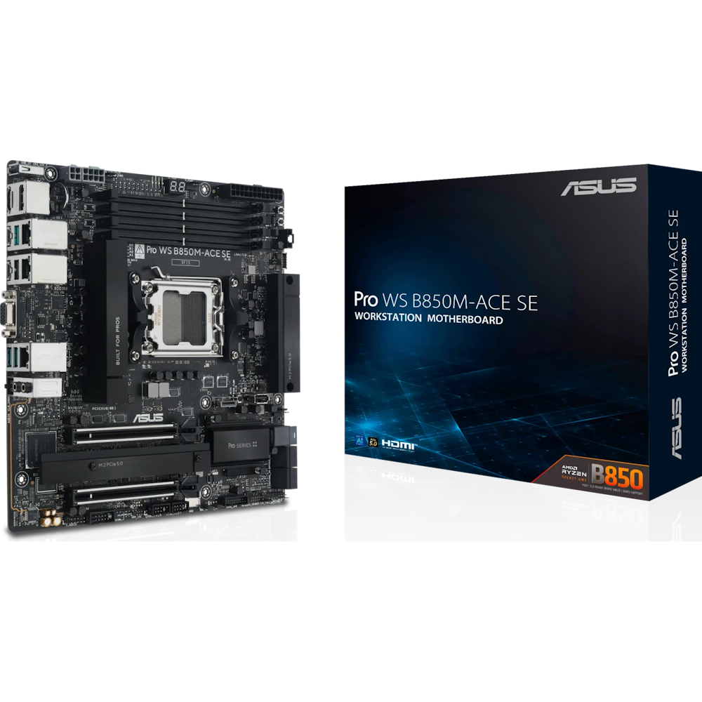 Bild von ASUS Pro WS B850M-ACE SE Mainboard Sockel AM5