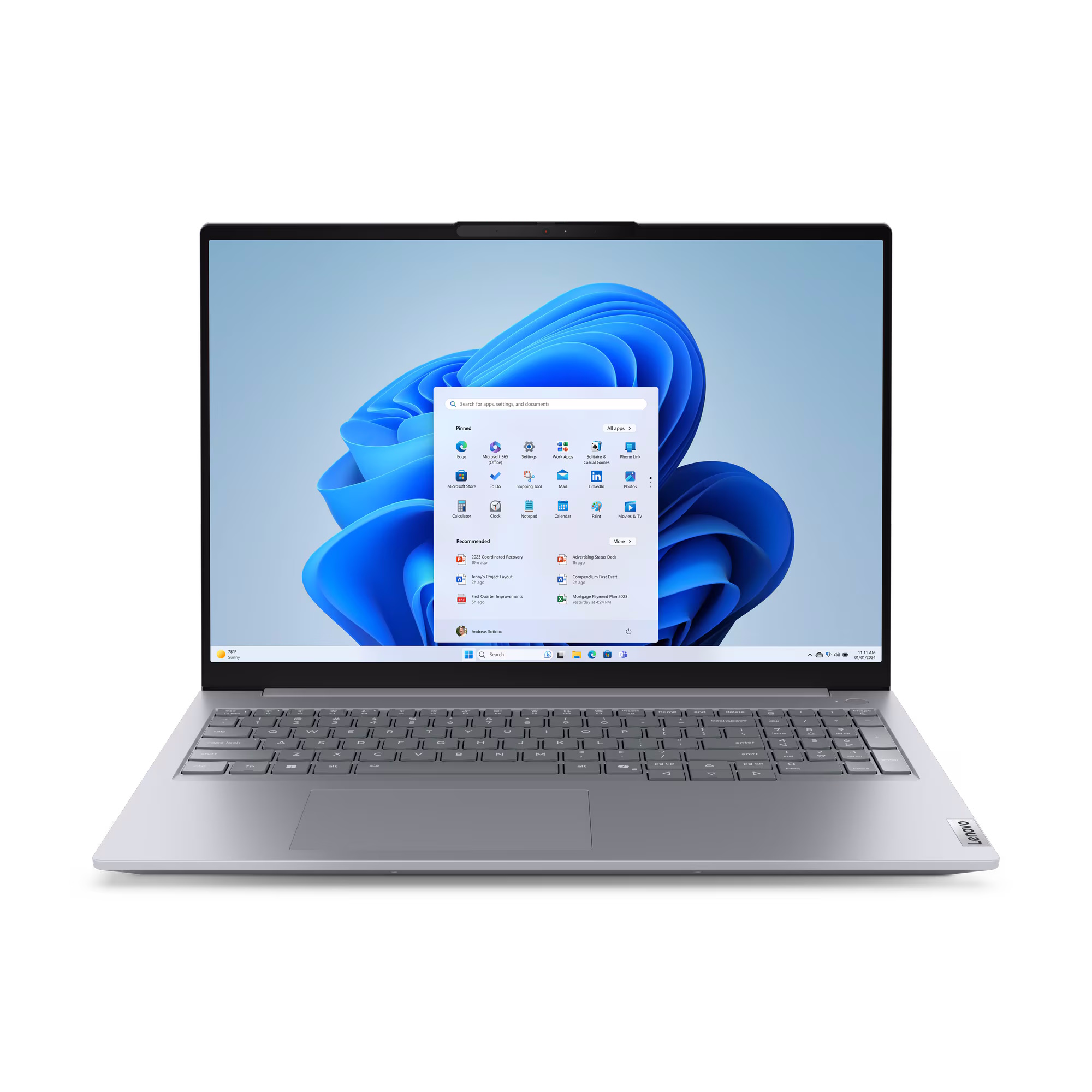 Bild von Lenovo ThinkBook 16 Gen8 - 21SK007BGE 16" WUXGA, Intel Core Ultra 5 - 255H, 16GB RAM, 512GB SSD, Win11 Pro