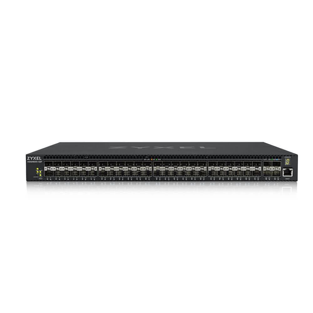 Bild von Zyxel XGS4600-52F Gigabit 52-Port Managed Glasfaser Switch (48 SFP, 4x SFP+, Auto-MDI/MDIX)