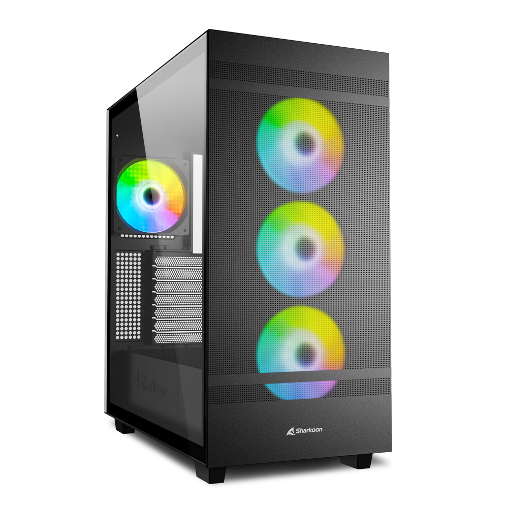 Bild von Sharkoon Rebel C50 RGB Black | PC-Gehäuse