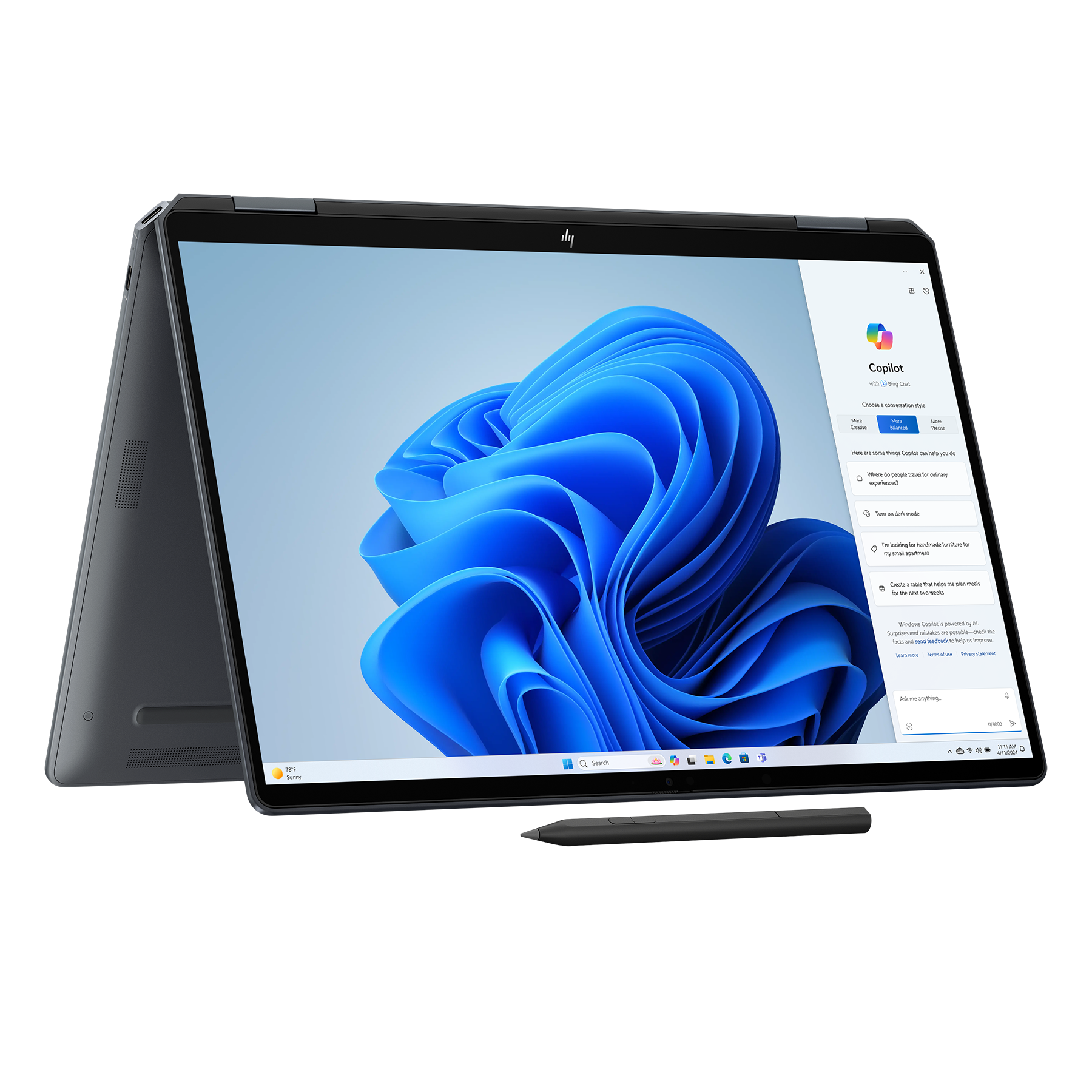 Bild von HP OmniBook Ultra Flip 14-fh0175ng inkl. HDMI Adapter & Pen
