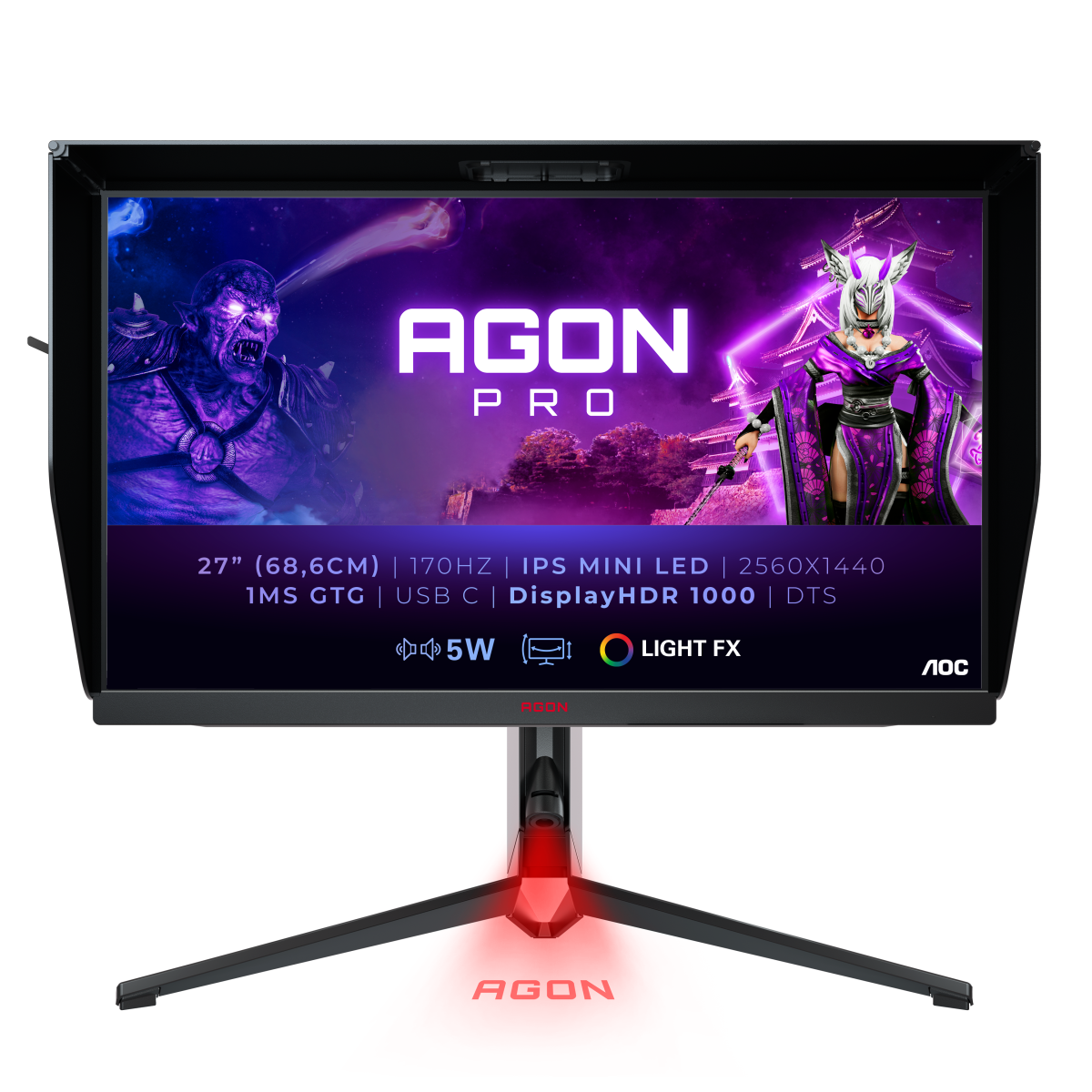 Bild von AOC AG274QXM Gaming Monitor - WQHD, 170 Hz, AMD FreeSync Pro