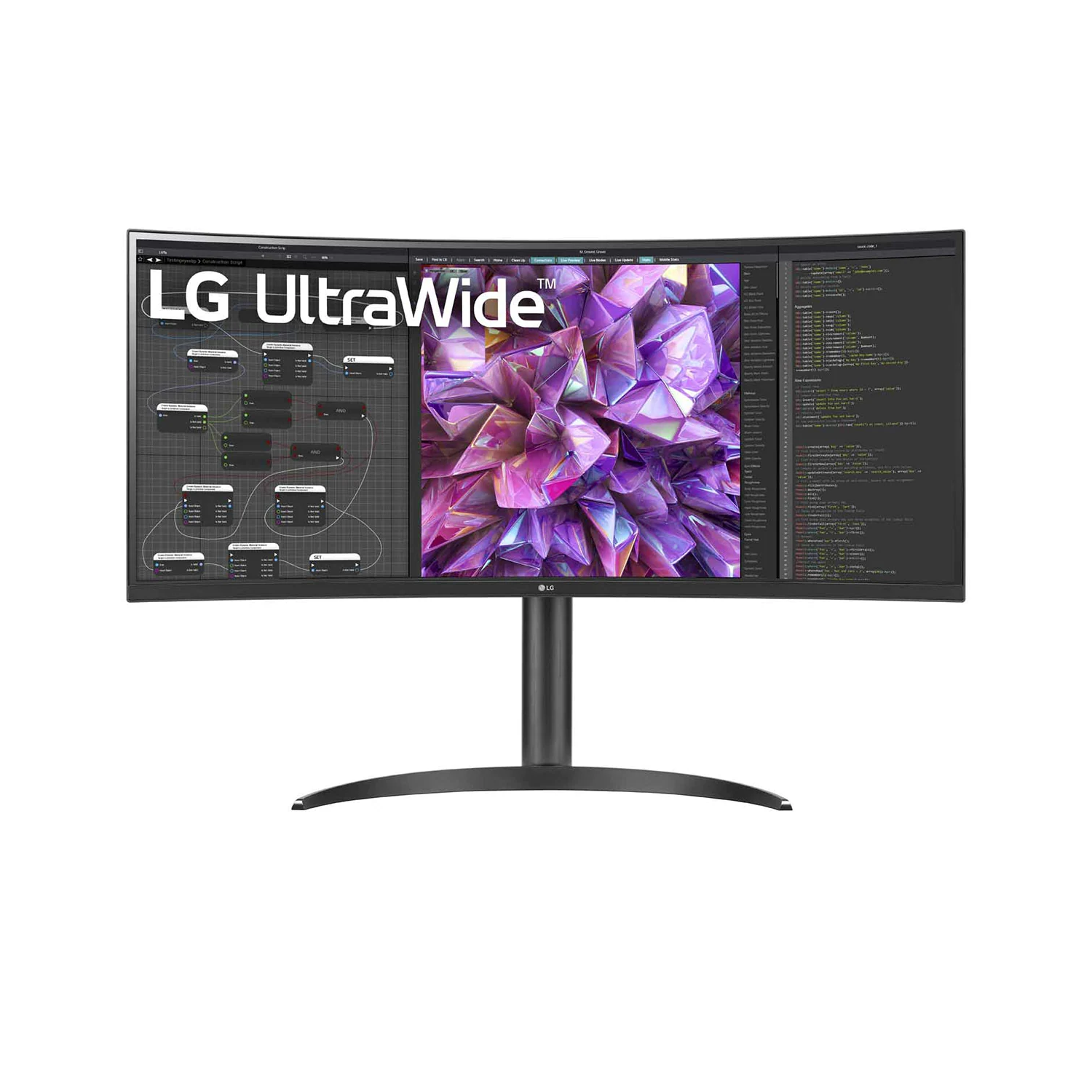 Bild von LG 34WQ75X-B Curved Monitor - HDR10, Höhenverstellung, USB-C