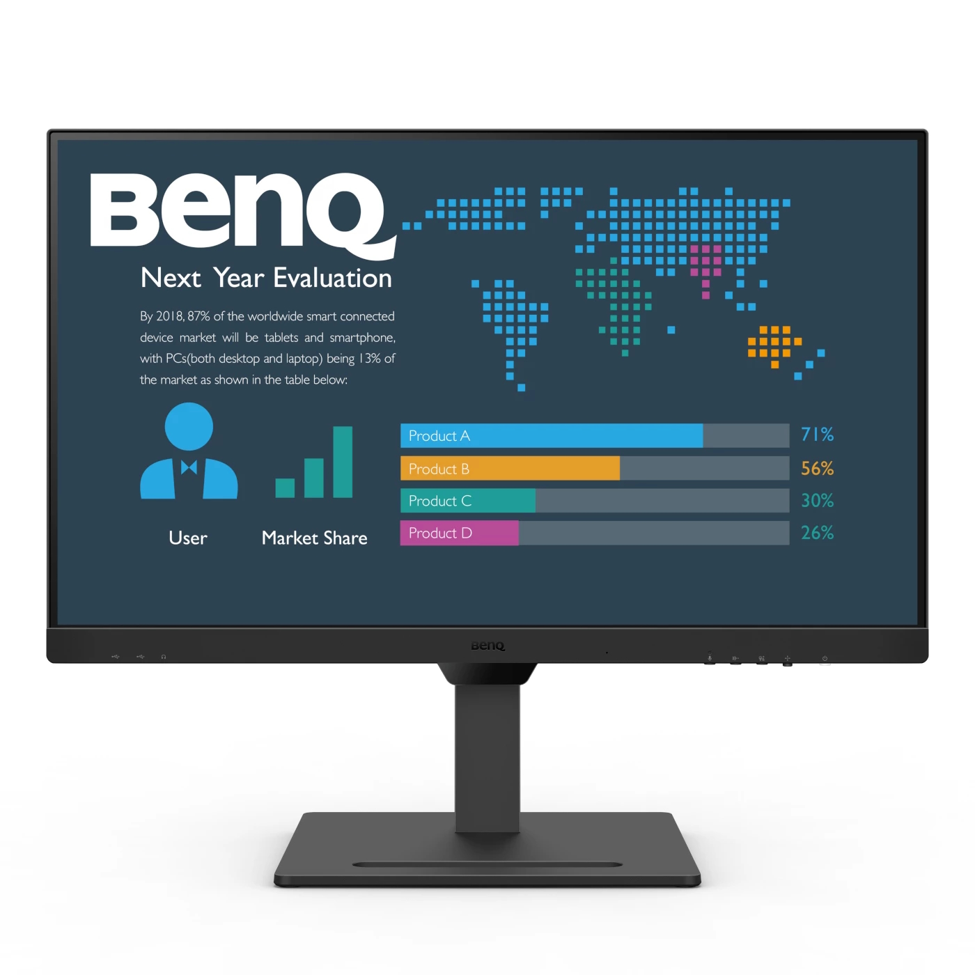 Bild von BenQ BL2790QT Business Monitor - WQHD, Höhenverstellung, USB-C