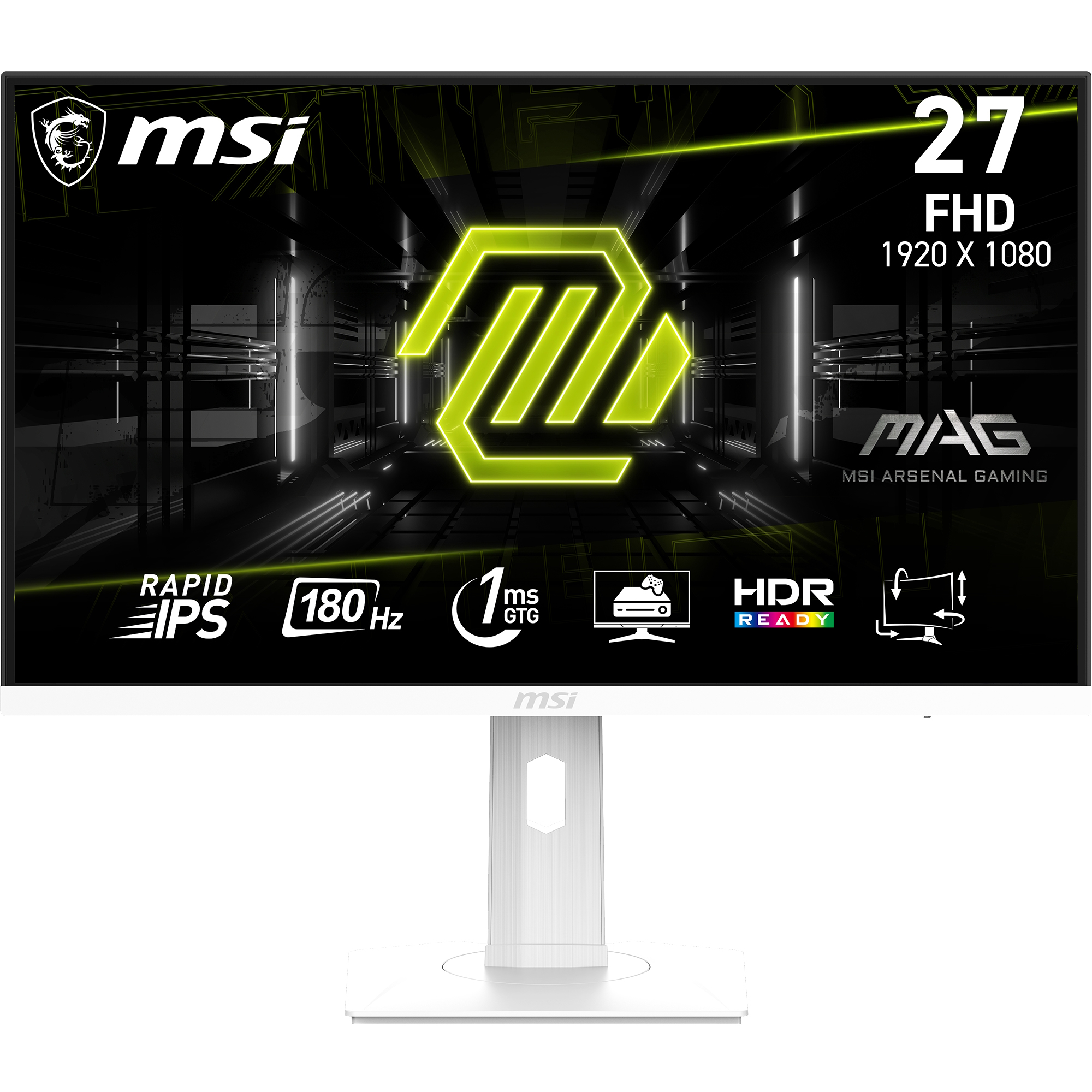 Bild von MSI MSI MAG 274PFWDE Gaming Monitor - 180Hz, 1ms, Weiß